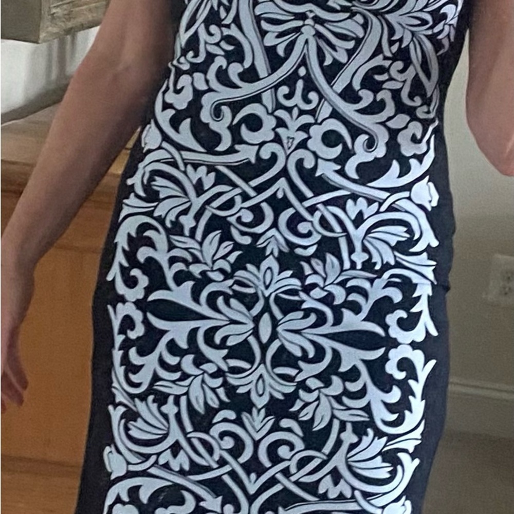 JMcLaughlin sleeves Catalina cloth knee length dress size xs like new!